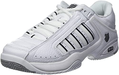K-Swiss Performance Herren Defier RS Tennisschuh, White/White/Black, 42.5 EU