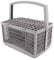 DL-pro Universal Cutlery Basket Dishwashers such as Bosch Siemens Neff Balay 00668361 668361 AEG Electrolux LG Cutlery Basket Cutlery Tray Dishwashers Dishwasher, Gray