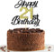 21st Birthday Cake Toppers,Black&Gold Glitter Cake Decorations,Happy 21st Cake Toppers for Boys Girls Birthday Themed Party,1PC