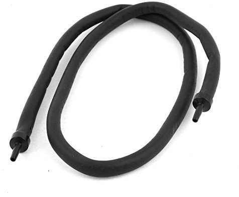Ruilogod Gummi Aquarium Flexible Luft Vorhang Blase Diffusors Rohr 75 cm Schwarz