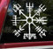 myrockshirt Viking-Compass-Wikinger Kompass 20 cm Vegvisir-Way Aufkleber Sticker Autoaufkleber nordischen Mythologie Wikinger