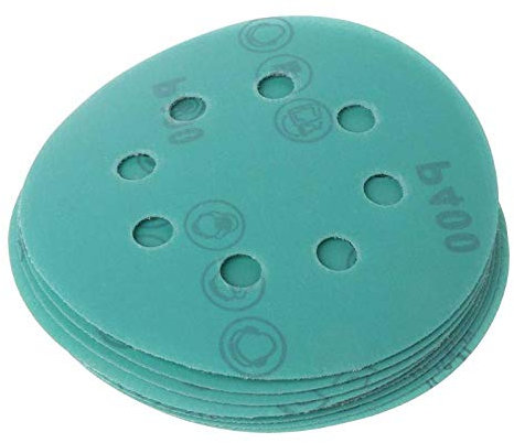 125 mm 8-Loch-Profi-Anti-Clog-Schleifpapier-Film-Schleifscheibe Körnung 60~2000 Klett-Polierpad für die Autolackierung, 5,125 mm 8-Loch