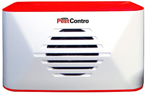 Lentek PestContro Battery Operated Ultrasonic Portable Pest Control Dual Frequency Rodent Repeller Non-Lethal Device for Rats Mice Bats Squirrels Garage Basement Shed Storage Attic Kitchen Office