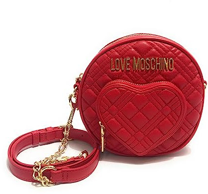 Love Moschino Damen Schultertasche, Rosso