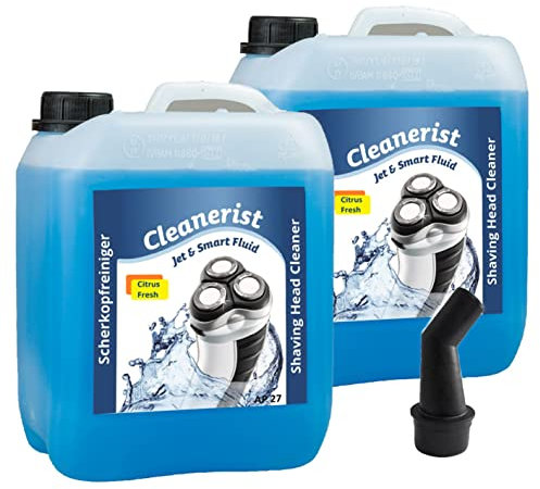 2x5 Liter Cleanerist Jet & Smart Fluid Reinigungsflüssigkeit Kompatibel-Ersatz für Philips Rasierer Citrus Fresh