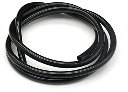 1/5 / 10M Tubo in gomma siliconica nera ID 0,5 1 2 3 4 5 6 7 8 9 10 12 14 16 18 20 25 32mm Tubo flessibile in silicone non tossico-nero, 5 metri, ID 14mm x 18mm OD