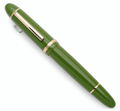 JINHAO X159 Fountain Pen (EF Nib 0.38mm, Avocado Green with Gold Clip)
