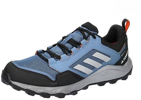 adidas Herren Tracerocker 2.0 Gore-TEX Trail Running Shoes Trailrunning-Schuhe, core Black/Grey Three/Impact orange, 46 EU