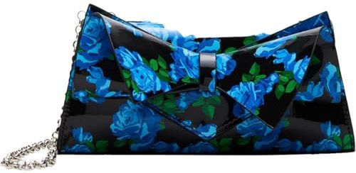 Betsey Johnson Damen Umwandelbare Tasche mit Schleife, Blau floral