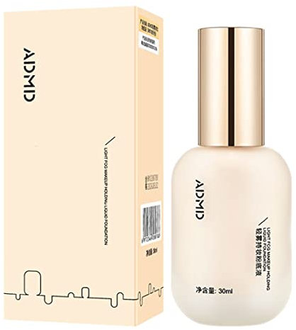 Leichte matte und langlebige Foundation,Wasserfestes Flüssige Foundation,Langanhaltender Make Up Basis Primer,Full Coverage Foundation,Matte Oil Control Concealer,Make-Up-Grundierung,30ml (weiß)