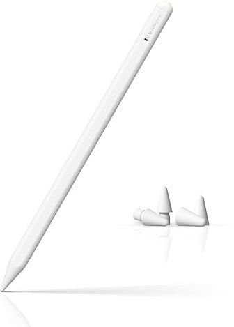Freedigital Penna iPad, Ricarica Wireless, Rifiuto del Palmo, Tasto scelta Rapida. Alternativa Apple Pencil 2. Compatibile con iPad Pro 12,9, 3/4/5/6, Pro 11,1/2/3/4,Air 4/5 iPad mini 6