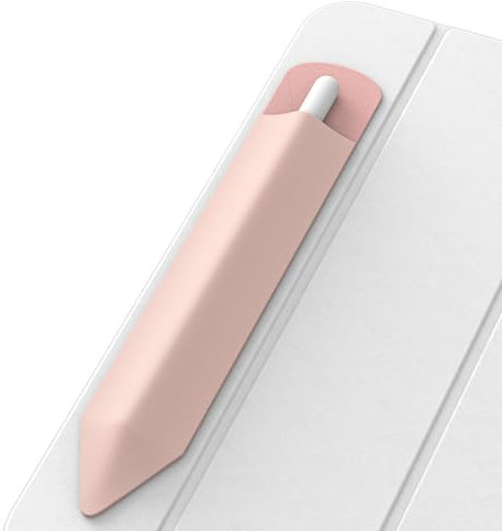 Apple Pencil Hülle für 1./2. Generation und Pro Modelle, Elastische Tasche mit Befestigungsfunktion an Tablets-Hülle, Rosa