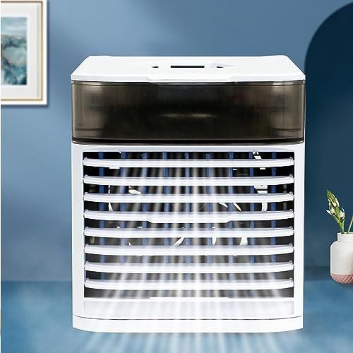 Mini refroidisseur d'air réfrigération d'humidification portable plus petit ventilateur de bureau de pulvérisation de glace