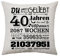 Geschenk zum 40. Geburtstag Kissenbezug Geschenkidee für 40 Jahren Frau Mann Tante Onkel Schwester Bruder 40. Geburtstag Deko Zierkissenbezüge 45x45cm (40th)