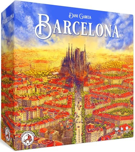 Board And Dice | Barcelona | Board Game | Ages 14+ | 1-4 Players | 60-90 Minutes Playing Time
