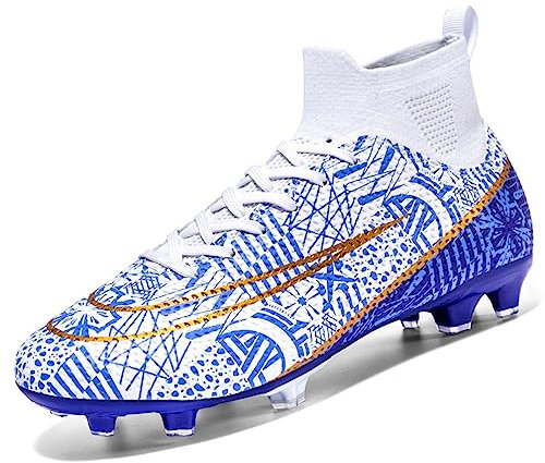 Hmhnsya Unisex Fußballschuhe Herren Professionelle High Top Spike Cleats Athletics Für Jugendliche Kinder