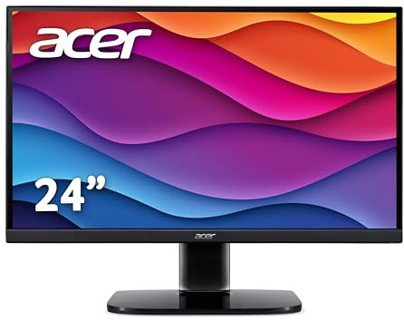 Acer KA242YHbi - Monitor Full HD da 23,8, 100 Hz, con AMD FreeSync, colore: Nero
