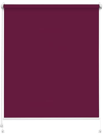Rettika Sichtschutz Rollo ohne Bohren - Violett, Breite: 60cm, Höhe 120 - Rollos für Fenster ohne Bohren, Fenster rollos für innen, Jalousien zum Klemmen, Klemmrollo