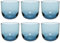 Villeroy & Boch Like Ice Wasserglas Set 6 teilig, Farbglas eisblau, Füllmenge 280 ml