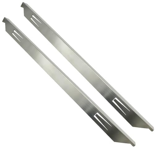 2 Stück Herdspaltabdeckung, 58,4 cm, Ofenspaltfüller für Küche zwischen Herdkante, Edelstahl-Lückenfüller, dichtet verschüttete Flüssigkeiten im Ofen seitliche Lückenfüller für Küchenarbeitsplatte