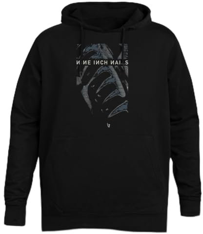 Suzetee Pretty Hate Machine Nails Blau Schwarzer Unisex-Hoodie-Kapuzenpullover