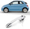 TTCR-II Kompatibel mit Türgriff Fiat 500 Außentürgriff Vorne Links 68069943AB Türgriff Linke Vordertür Griffverkleidung 735451697 735485875 (Linke Fahrerseite)