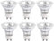 ShuoHui GU10 Halogenstrahler, 6 Stück Halogen Leuchtmittel Dimmbar Warmweiß, 230V 25W/35W/50W Halogen Reflektor für Wachswärmer, Scheinwerfer, Schienenlicht, Kerzenwärmer Licht (25 Watt)