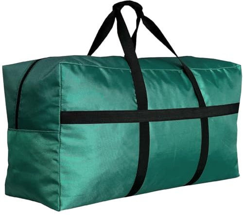 HaoHakka Extra große Reisetasche für Reisen, große, faltbare XL-Reisetasche für Reisen, Grün , XXX-Large-50(L) X 19.3(W) X 20.8(H)