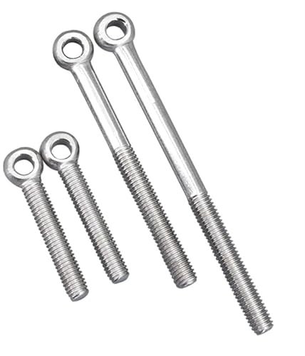 WANGSHAOWEI Anneau De Levage 1 pièces M5 M6 M8 M10 M12 M14 M16 Goujon de Boulon à œil en Acier Inoxydable 304 Boulon d'ancrage articulé Piton INOX(35mm,M10)