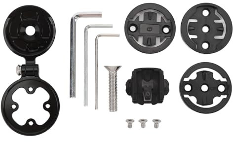 Cycle Computer Mount Aluminum Alloy Out Front Cycling Computer Mounting Kit with 4 Adapters for Edge for Wahoo Elemnt