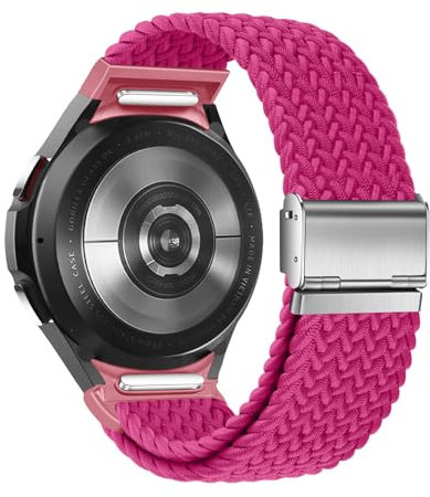 SimpleThings One-Click No Gap Bracciale intrecciato compatibile con Samsung Galaxy Watch 7/6/5/4 (40 mm 44 mm)/5 pro 45 mm/6 4 Classic (47 mm, 43 mm/42 mm, 46 mm) per uomini e donne