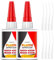 Plastic Glue 35g x 2, Super Glue for Plastic Repair, Heavy Duty Instant Glue - Waterproof, Heat-Resistant, Clear Adhesive for PLA, Toys, Car, ABS, PVC, DIY Kits, 3D Printing, and More