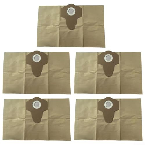 5 Pack Paper Filter Bags Replacement Dust Bags Fits for Karcher WD3S WD2S Vacuum Cleaner 9.771-350.0