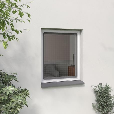 MOUSTIKIT Moustiquaire Cadre magnétique 130 cm x 150 cm Blanc