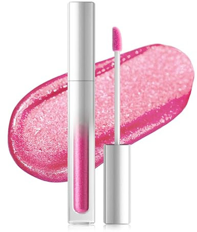 Erinde Metallic Glitzer Lippenstifte, Giltter 2-in-1 Lipstick&Lidschatten, Lippenstift 12 Stunden Halt, Hochpigmentiert Wasserfester Lipstick
