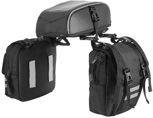 Motorradtasche Gepäcktaschen Für Polaris Sportsman Für Can-Am Outlander Für Artic Cat Für CFMOTO ATV Quad Trennbare Sattel Tank Tasche Motorrad Hecktasche