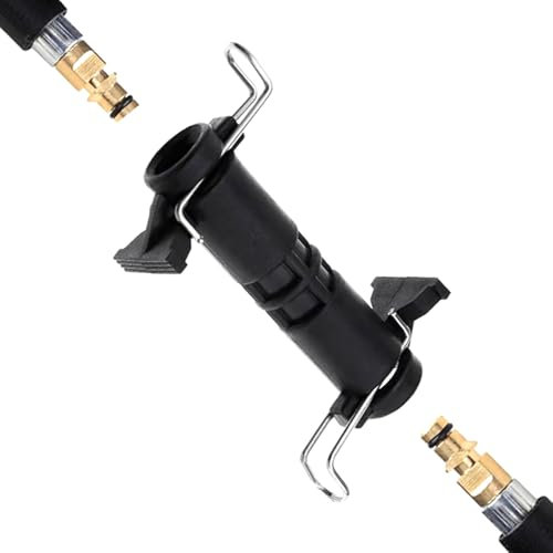 QZKJQDD 1Pcs Karcher Hose Connector, High Pressure Washer Hose Extension Connector Kit for Karcher K2 K3 K4 K5 K6 K7 Series Extension Hose, Durable Cleaning Hose Extension Connector (black)