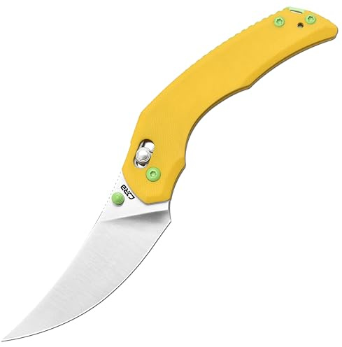 CJRB Nanner Folding Knife, 3.23 AR-RPM9 Steel Blade G10 Handle EDC Pocket Knife for Men Women Camping Hiking, Designed by Dustin Rhodes (J1955)