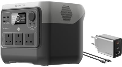 ECOFLOW Portable Power Station RIVER 2 Pro with 65W Charger, 768Wh LiFeP04 Battery, 70 Min Fast Charging, 3X800W AC Outlets, Solar Generator for Outdoor Camping/RVs/Home Use