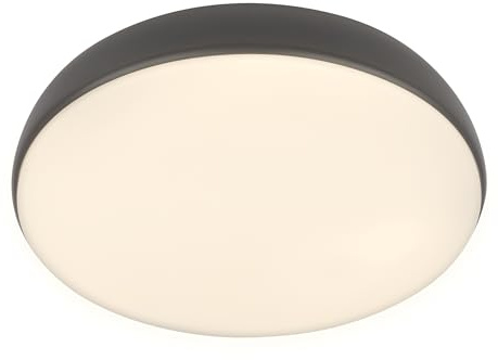 BRILONER - LED Ceiling Light with Remote Control, Dimmable, Warm White to Neutral White, LED Light, Ceiling Lights for Living Room, Ceiling Lights Bedroom, Ceiling Light Lounge, 35X8.5cm, Anthracite