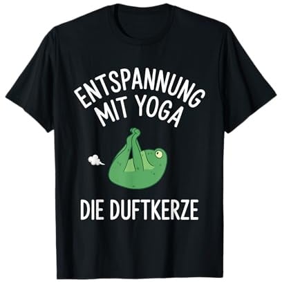 Entspannung Mit Yoga Die Duftkerze Frosch T-Shirt
