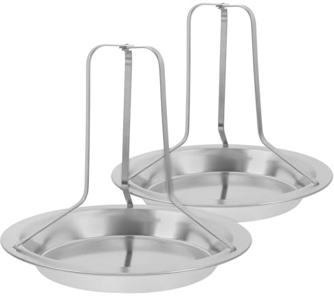 MOTHNUR 2 STÜCK Edelstahl Hähnchenbräter Vertikaler Grillständer für Backofen und BBQ Vielseitiger Leicht zu Reinigender Geflügelhalter für Outdoor Grill und Backrohr