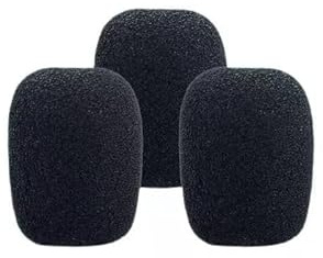 FineUsea 3Pcs Foam Mic Cover Compatible with Turtle Beach Recon 50 Xbox/Astro A40 / A40 TR/SteelSeries Arctis 1 Gaming Headset/Logitech H111 / G Pro X (9mm Inner)