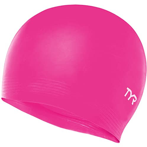 Tyr Solid Bonnet de Bain Latex, Adulte Unisexe, Pink, Talla única