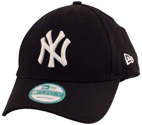 New Era 9forty Strapback Cap MLB New York Yankees #2504, One-size-fitts-all, White/Black