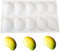 DUBENS Mousse-Kuchenform, Silikon Backform/Muffinform für Kuchen, Muffins, Keksen, Eiswürfel, Schokolade, Seife, Brotbackform, Backformen Silikonform DIY Mold (Mango)
