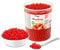 The Inspire Food Company Popping Boba Pearls for Bubble Tea - 1 KG | Strawberry | Bursting Pearls Bubble | Real Fruit Juice For Shakes, Dessert,Smoothie | 100% Vegan & Glutenfree, No Artificial Colors