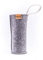 Carry Sleeve Schutzhülle für Glasflasche 1,0l | Hergestellt aus reycelten PET-Flaschen | Waschbar | Mit praktischer Trageschlaufe | Handgenäht in Deutschland | Vegan (Grau)