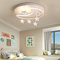 LED Deckenleuchte Deckenlampe Mit Fernbedienung Dimmbar Stern-Mond Design Kinderlampe Metall Acryl Kinderzimmer Lichter Innenbeleuchtung Für Babyzimmer Schlafzimmer Wohnzimmerleuchten,Weiß,42CM 36W