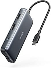 HUB USB ANKER TIPO C A 2xUSB 3.0 2xHDMI 1xSD+microSD 1xETHERNET 1xTIPO C NEGRO